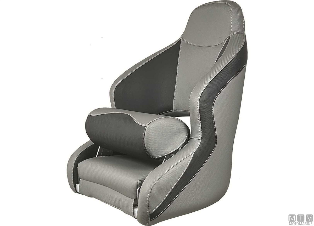 Ocean 52 flip-up seat black/grey - original photo Motomarine Srl