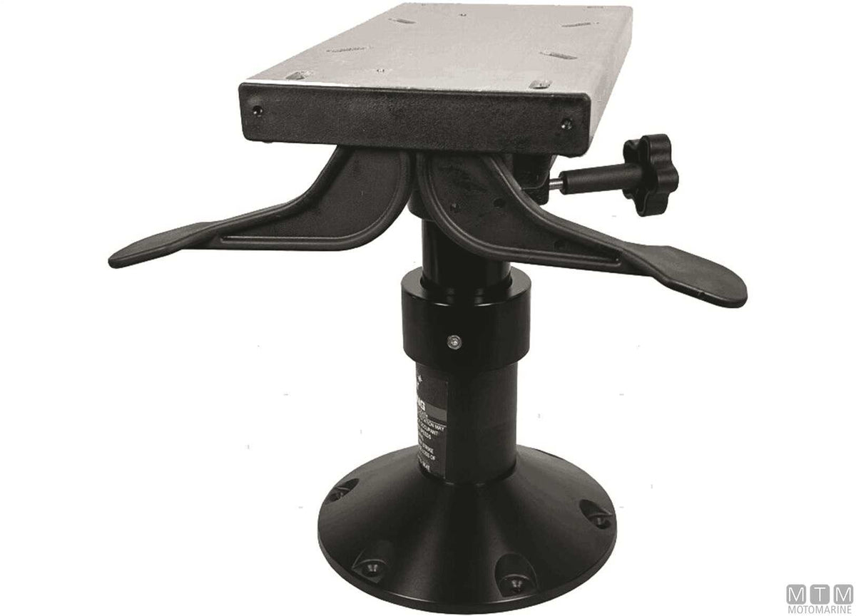Master Gas adjustable seat support H300-400 mm in black aluminium - original photo Motomarine Srl