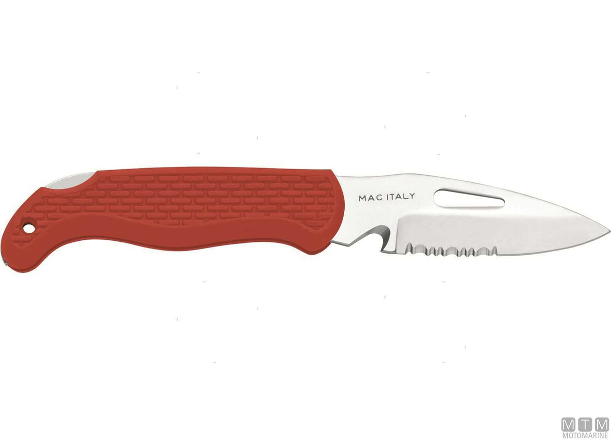 MAC JACK A87B-N black folding knife, 8.5 cm blade - original photo Motomarine Srl