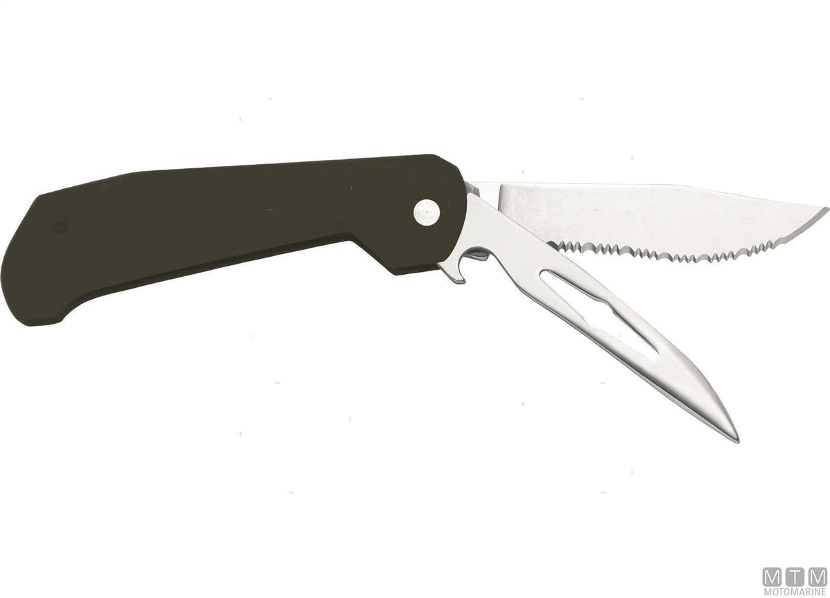 MAC SAILOR B915-N black folding knife, 8.5 cm blade - original photo Motomarine Srl