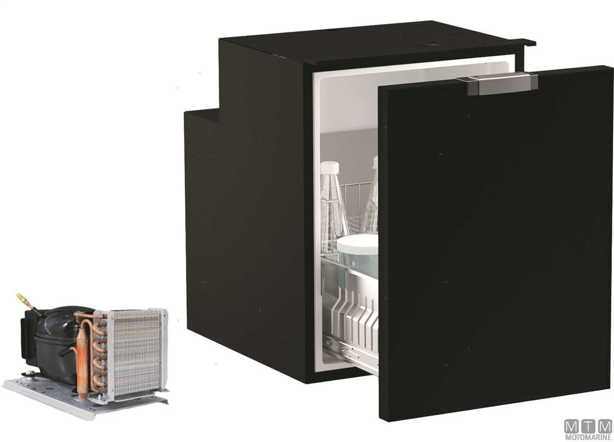 Drawer fridge 42 L VF C42DW black, external compressor - original photo Motomarine Srl