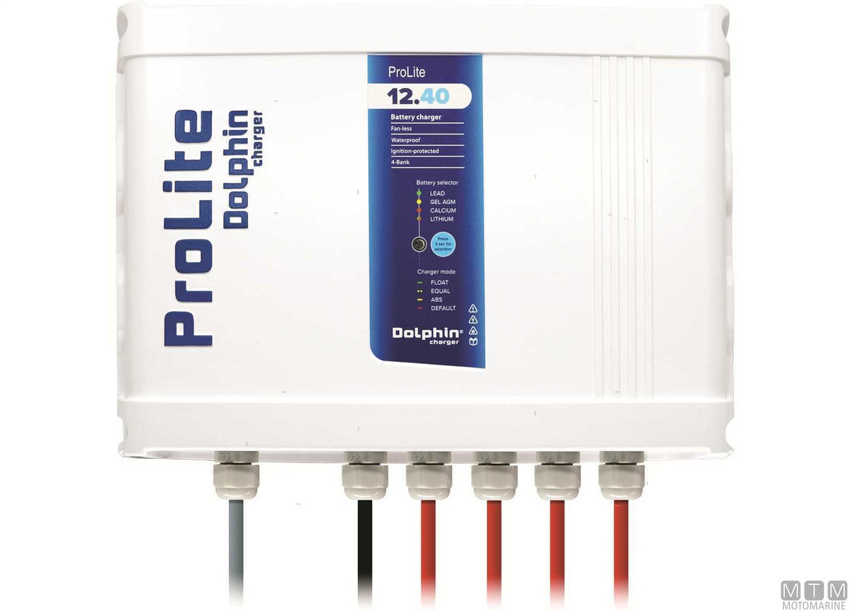 Dolphin ProLite 4U Battery Charger IP21 12V 40A - original photo Motomarine Srl