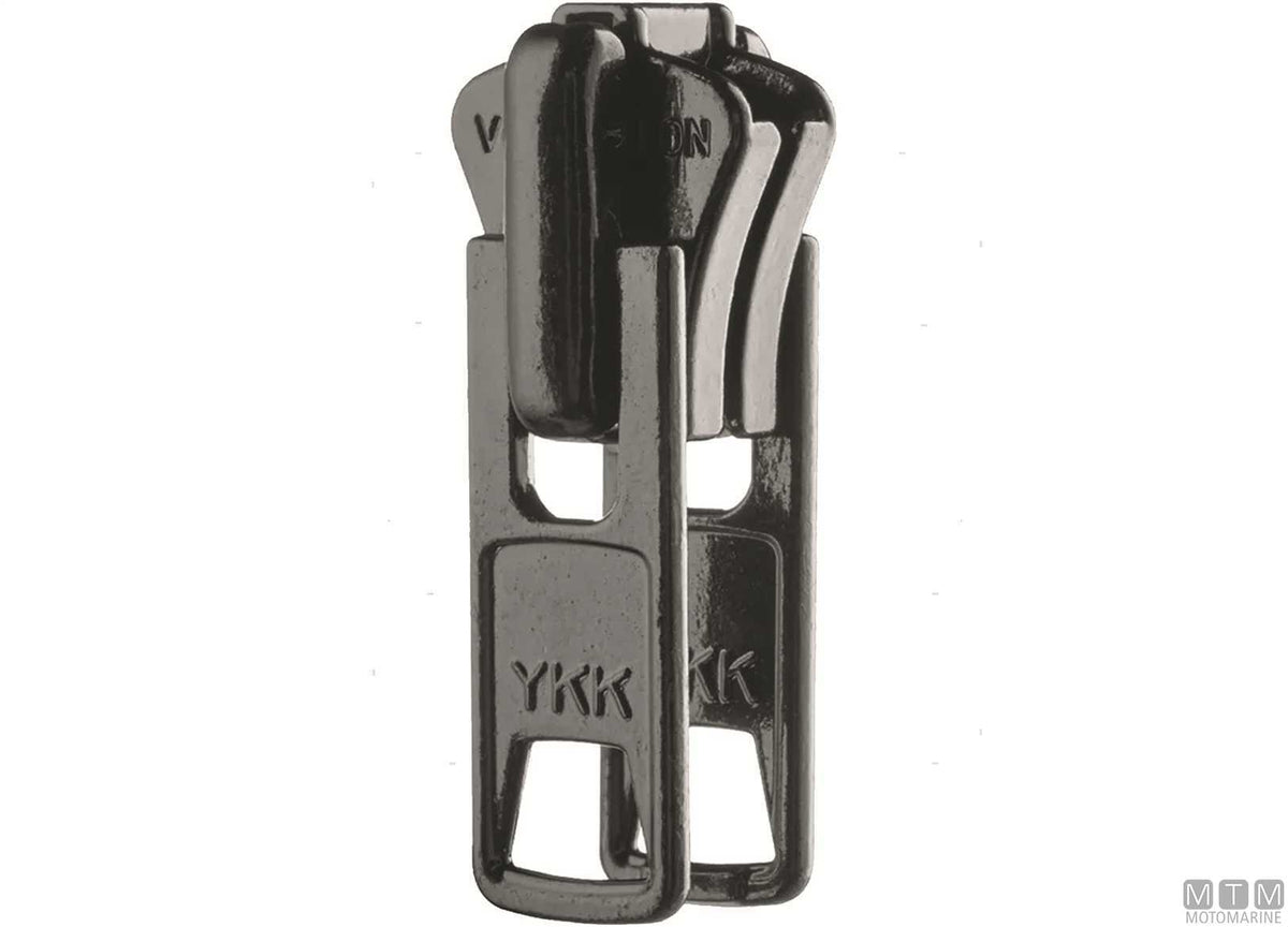 YKK zip slider black - original photo Motomarine Srl