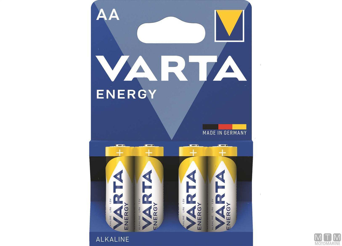 Varta AA Alkaline Energy Batteries, Pack of 4 - original photo Motomarine Srl