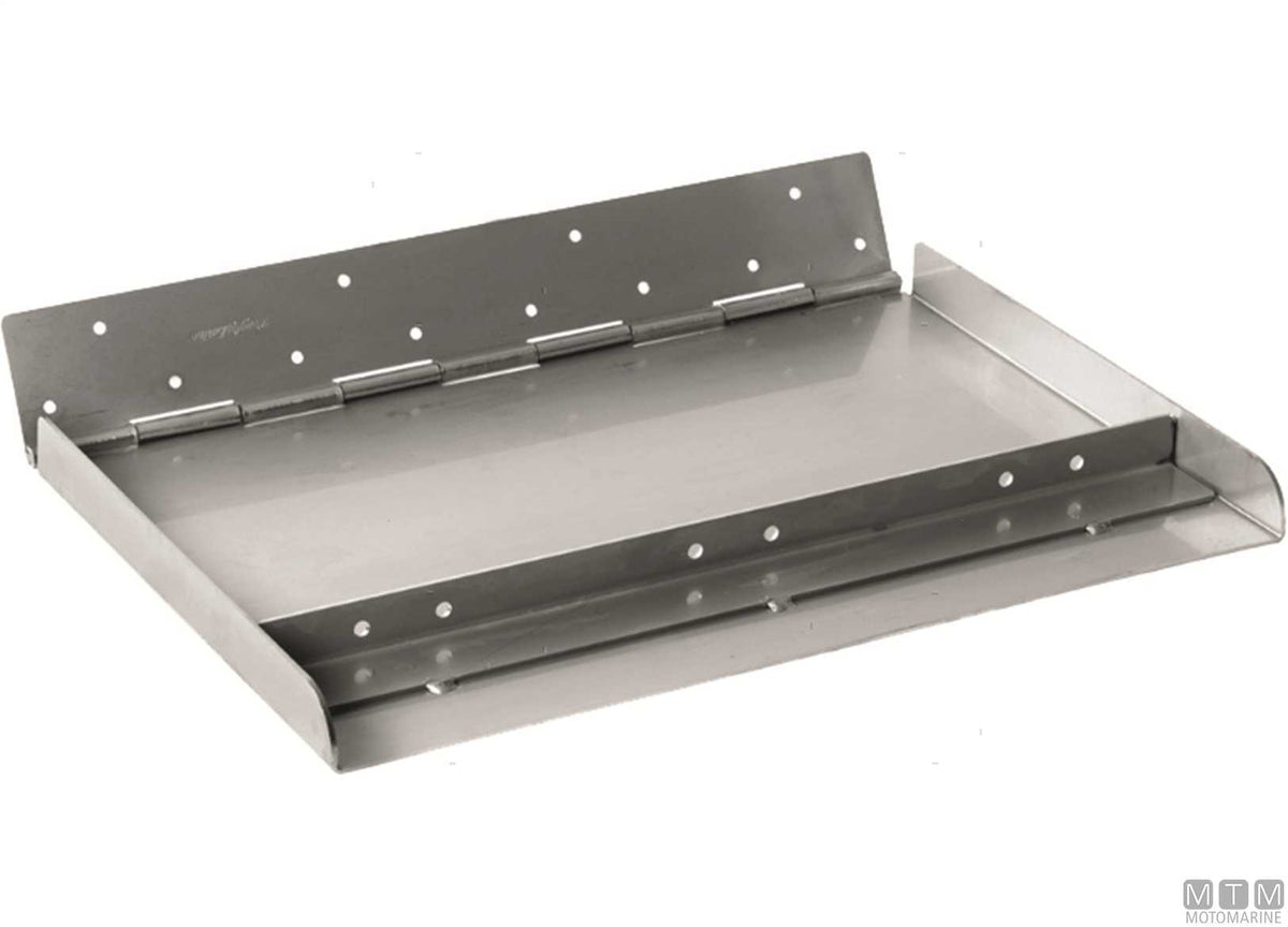 Pair of trim tab blades 400x230 cm, stainless steel - original photo Motomarine Srl