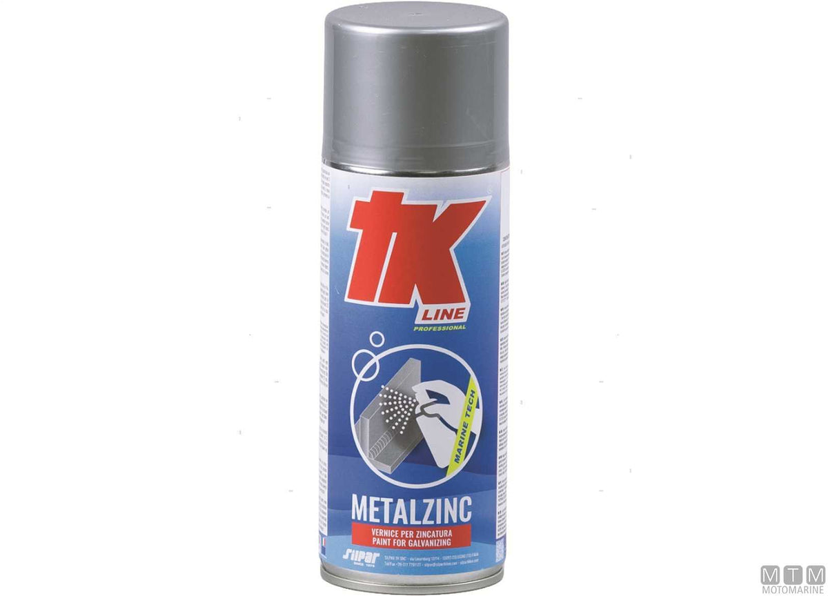 TK Metalzinc metallic spray paint 400 ml - original photo Motomarine Srl