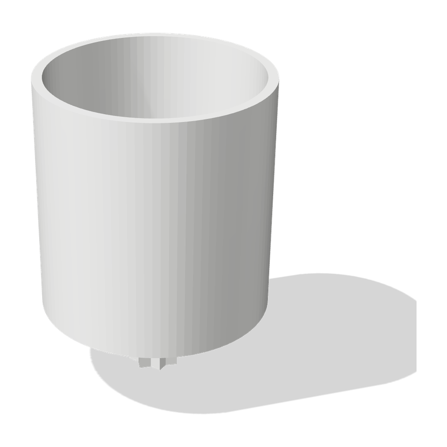 Winch cup holder 3D render