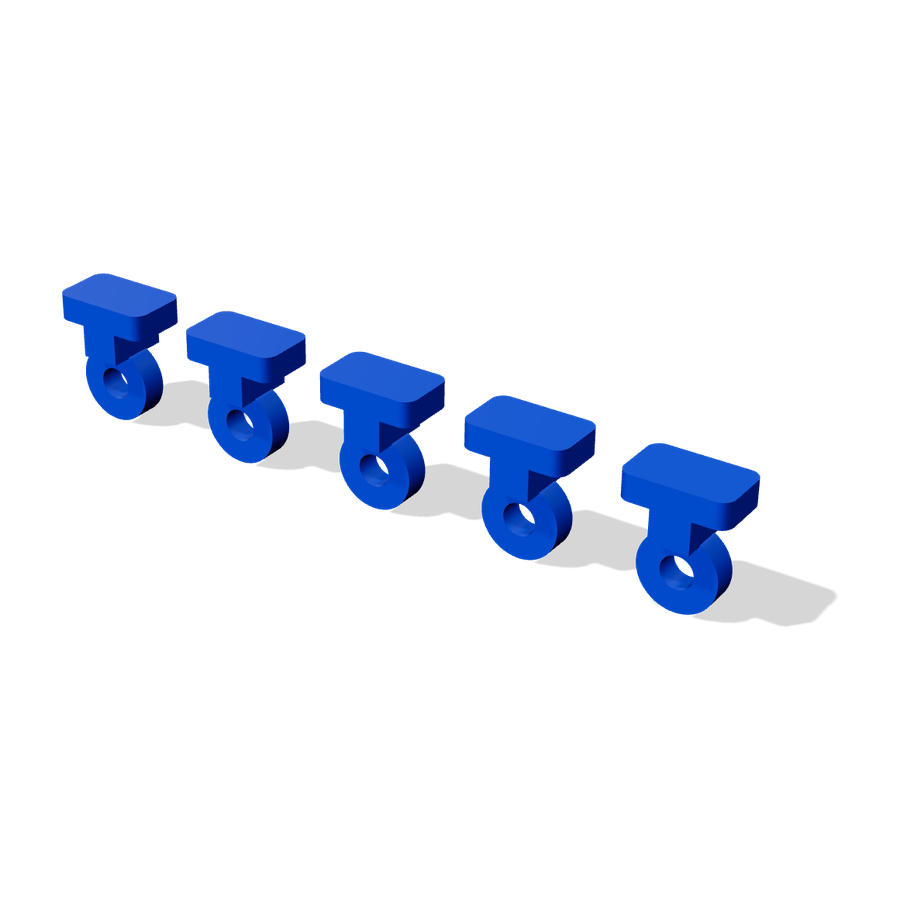 Curtain gliders 3D render