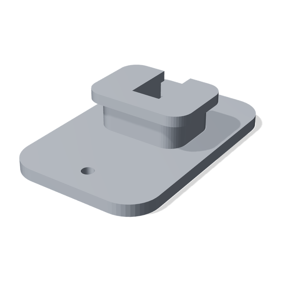 VHF mic bracket 3D render