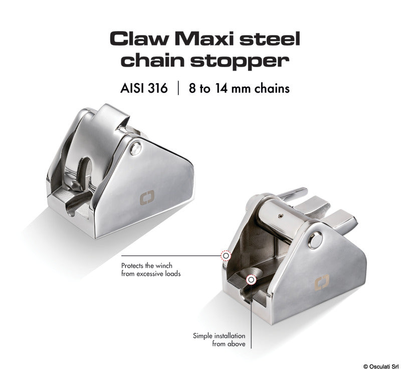 Chain stopper for 12-14 mm chain - foto originale Osculati Srl