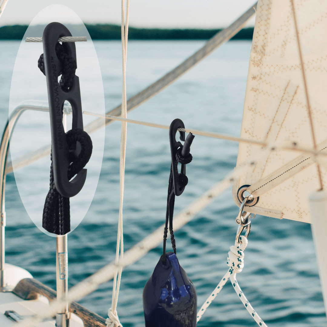 Fender Mate Slider by Marine Innovations, quick release boat fender accessory