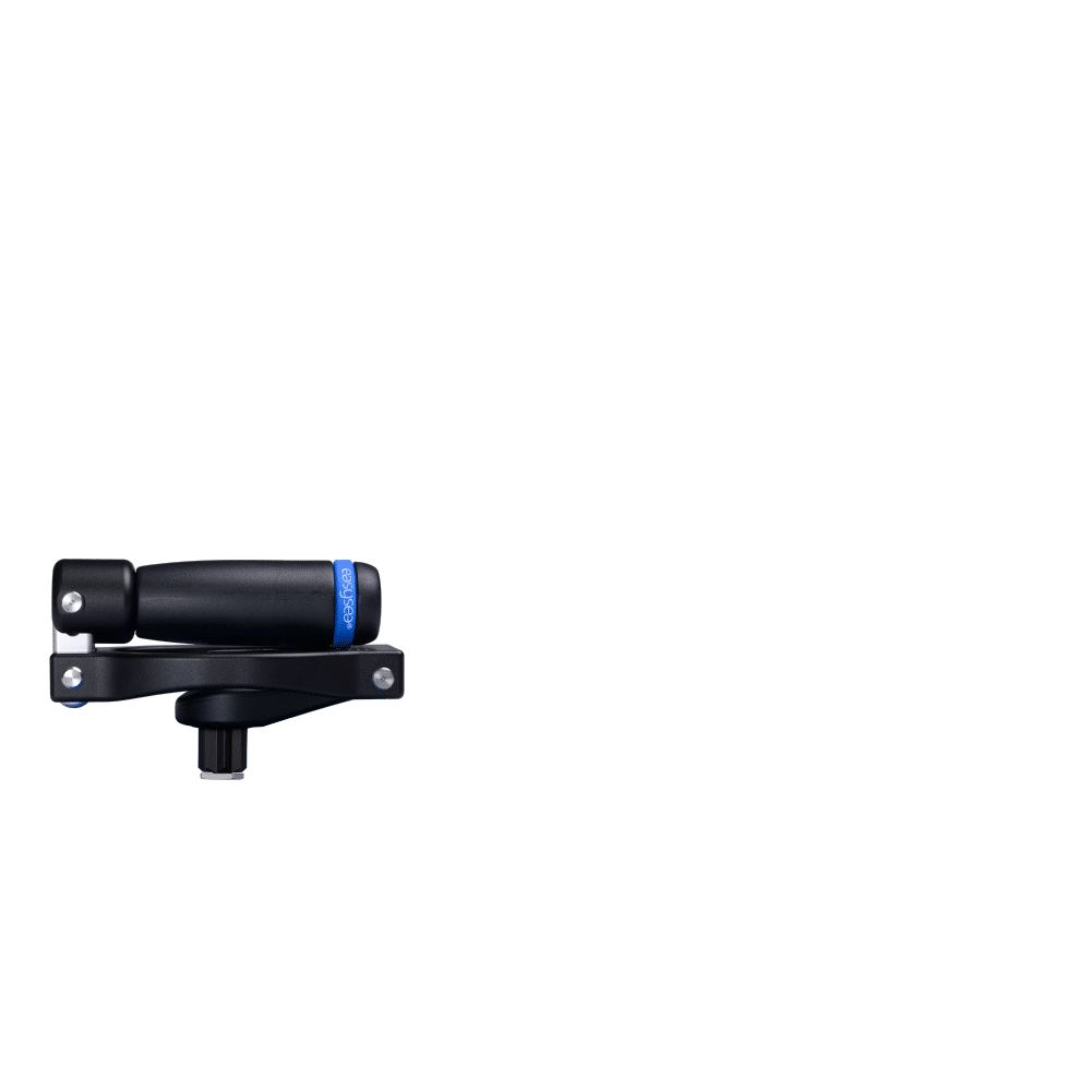 Animation of the Flipper winch handle folding through its four positions with the FlipFold system