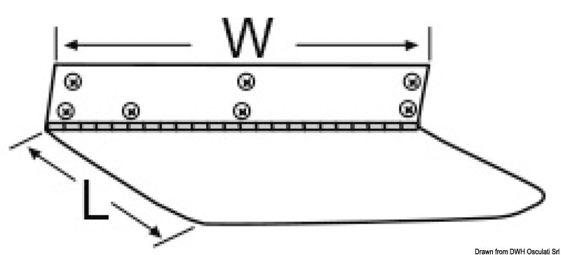 Lenco Edge trim tab kit 305 x 305 mm - foto originale Osculati Srl