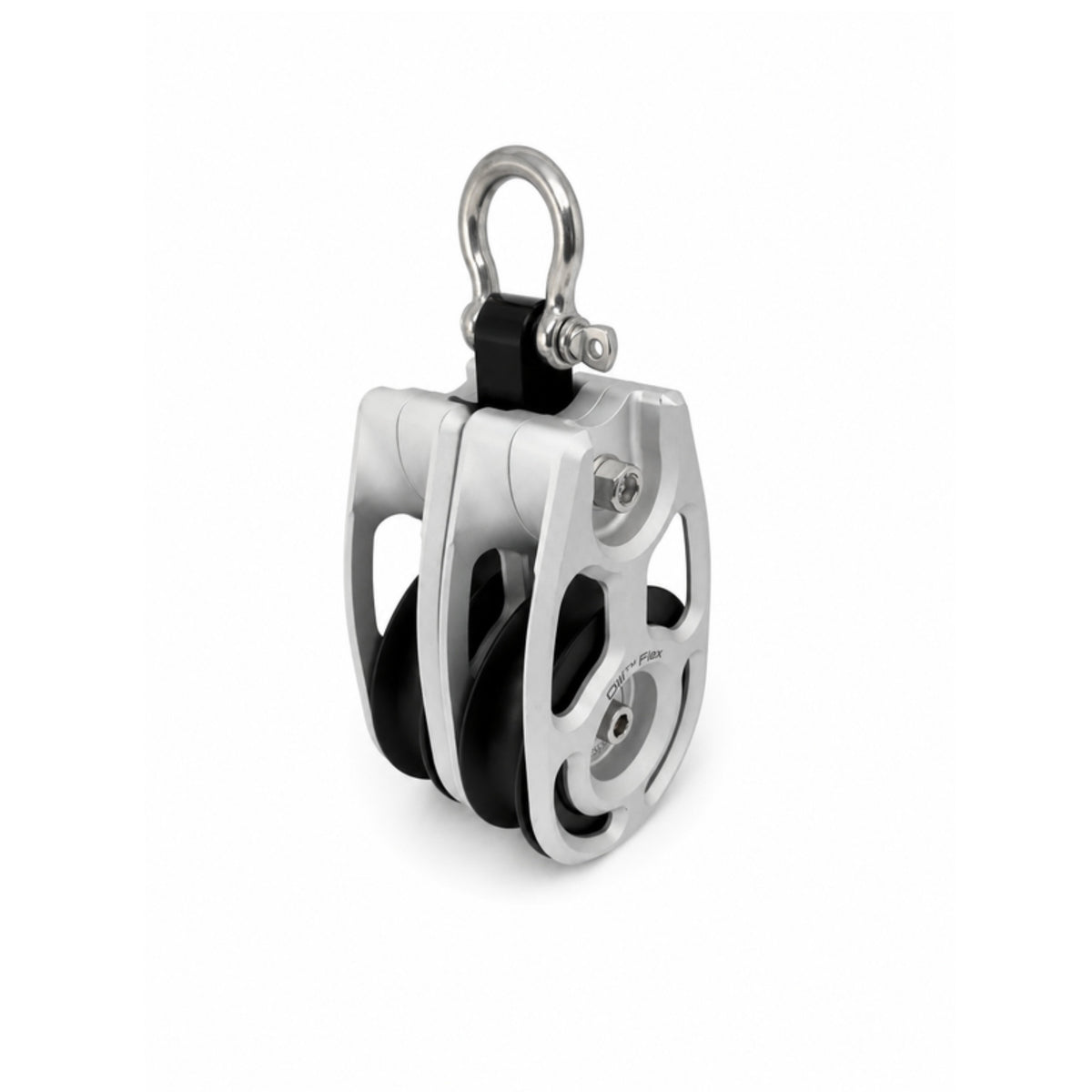 Olli Flex 50 M double block at 45 degrees with the stainless shackle head