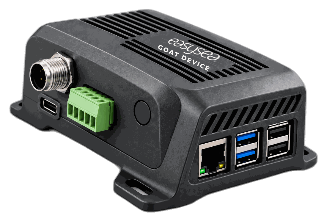 GOAT Device: connettore NMEA 2000, USB-C, morsettiera, pulsante, Ethernet e porte USB
